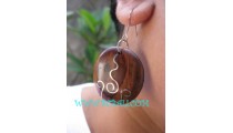 Unique Wooden Steel Earring