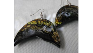 Wooden Coco Earring