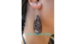 Wooden Craft Earring Steel