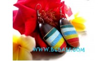 Wooden Earring Hand Painting