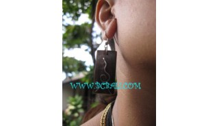 Wooden Sono Stainless Earring