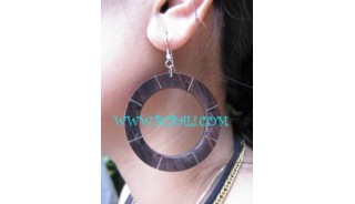 Wooden Stainless Steel Earring