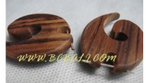 Woods Earring Carved