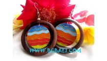 Woods Painting Earring Jewelry