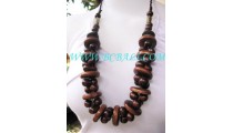 Angela Nature Wood Necklaces