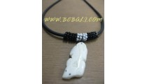 Animal Carving Bone Necklace