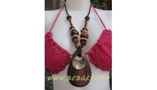 Bead Wood Necklace