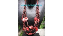 Beaded Wooden Necklaces