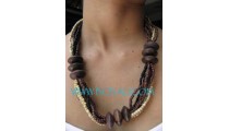 Beaded Wooden Necklaces