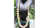 Beads Ball Wooden Necklace