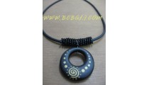 Ebony Painted Necklace