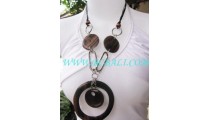 Flat Hole Wood Necklaces