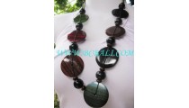 Flat Wood Necklaces