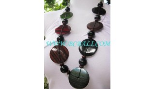 Flat Wood Necklaces