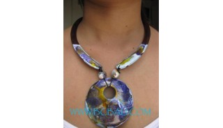 Hand Painted Wooden Necklaces