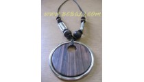 Mahogany Wood Necklace