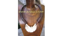 Mother Pearl Wood Necklace