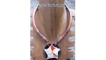 Natural Wooden Necklaces Pendant