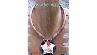 Natural Wooden Necklaces Pendant