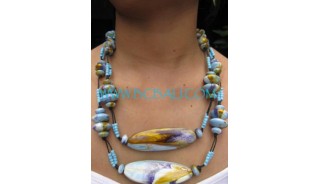 New Design Wooden Painted Necklaces