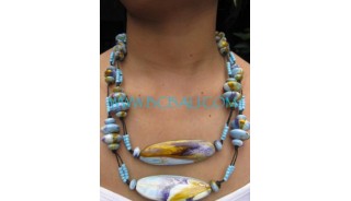 New Design Wooden Painted Necklaces