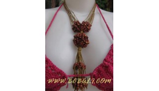 Wood Beading Necklace