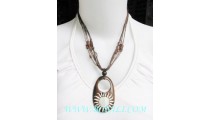 Wood Long Necklace