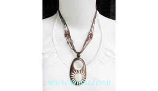 Wood Long Necklace