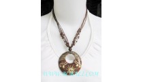 Wooden Painting Necklace