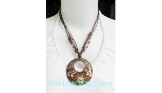 Wooden Painting Necklace