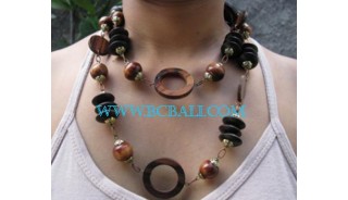 Wooden Sono Bead Necklaces