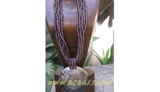 Beads Necklaces Shell Pendant