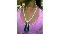 Black Shell Necklaces Pendant