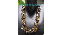 Casual Black Shells Necklaces