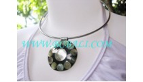 Flower Stainless Shell Choker Necklaces