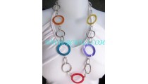 Rainbow Shell Necklaces