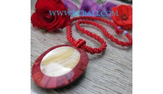 Red Coral Resin Pendant Beads