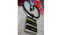Resin Shell Pendant Beading Necklace