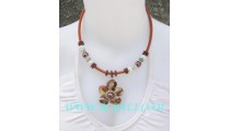 Chokers Beaded Seashell Flowers Necklace