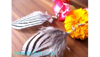 Bead Feather Earring