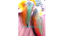 Birds Feather Earrings Unique Design