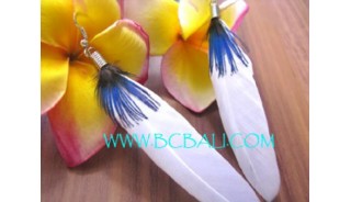 Drop Earring Feather For Ladies