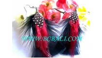 Earring By Feather Material