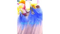 Fashionable Earrings Feather