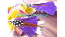 Feather Drop Earrings