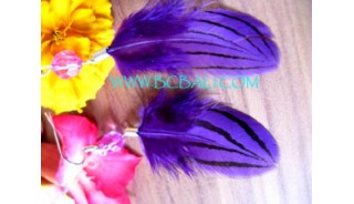 Painted Feather Earring