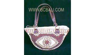 Exotic Natural Emboirdery Bag