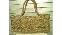 Jute Straw Handbags Natural