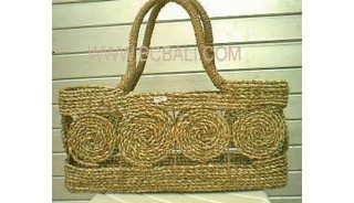 Jute Straw Handbags Natural