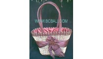 Ladies Fashion Straw Flower Bags